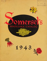 Cover of: Somerset's wholesale catalog, 1943
