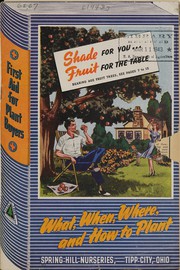Cover of: What, when, where, and how to plant: shade for you, fruit for the table