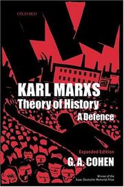 Karl Marx's theory of history : a defence