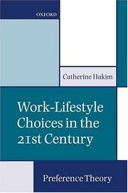 Work-lifestyle choices in the 21st Century : preference theory