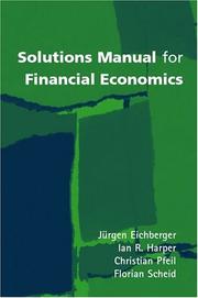 Solutions manual for Financial economics