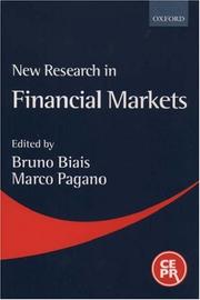 New research in financial markets