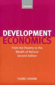 Development economics : from the poverty to the wealth of nations