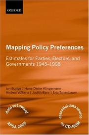 Mapping policy preferences : estimates for parties, electors, and governments, 1945-1998