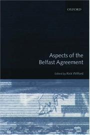 Cover of: Aspects of the Belfast Agreement