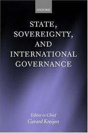 Cover of: State, sovereignty, and international governance