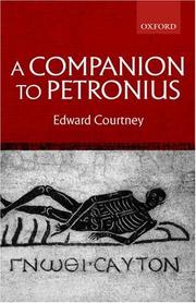 Cover of: A companion to Petronius
