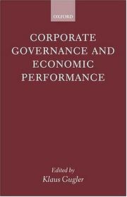 Corporate governance and economic performance