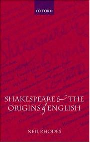 Shakespeare and the origins of English