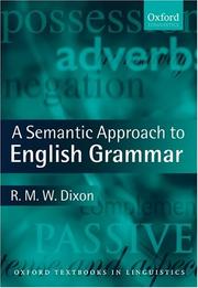 A semantic approach to English grammar