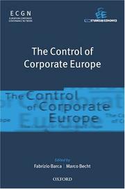 The control of corporate Europe