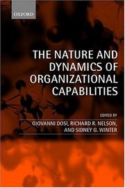 Cover of: The Nature and Dynamics of Organizational Capabilities