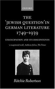 The 'Jewish question' in German literature 1749-1939 : emancipation and its discontents