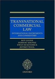 Transnational commercial law : international instruments and commentary