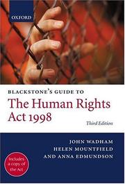 Blackstone's guide to the Human Rights Act 1998