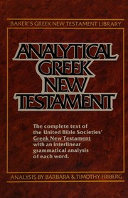 Cover of: Analytical Greek New Testament