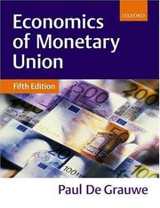 Economics of monetary union by Paul de Grauwe