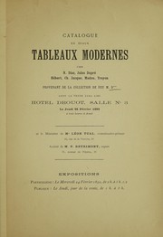 Cover of: Tableaux modernes