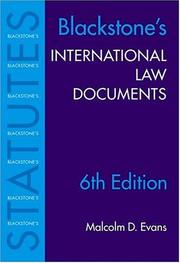 Blackstone's international law documents