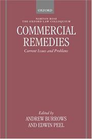 Commercial remedies : current issues and problems