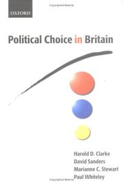 Cover of: Political choice in Britain