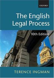 The English legal process by Terence Ingman