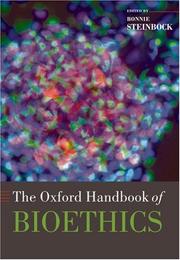 Cover of: The Oxford Handbook of Bioethics