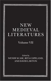Cover of: New Medieval Literatures: Volume VII (New Medieval Literatures)