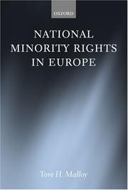 Cover of: National Minority Rights in Europe
