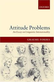 Attitude problems : an essay on linguistic intensionality