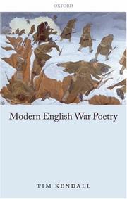 Cover of: Modern English War Poetry