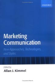 Marketing communication : new approaches, technologies, and styles