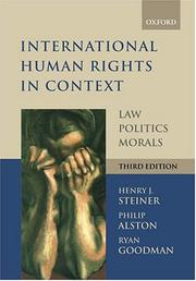 Cover of: International Human Rights in Context by Philip Alston, Ryan Goodman