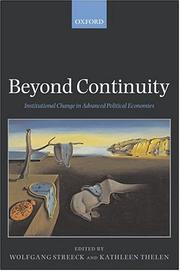 Cover of: Beyond Continuity: Institutional Change in Advanced Political Economies