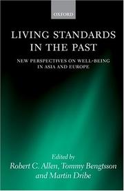 Living standards in the past : new perspectives on well-being in Asia and Europe