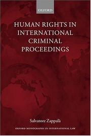 Human rights in international criminal proceedings