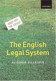 The English legal system by Alisdair Gillespie