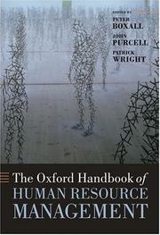 The Oxford handbook of human resource management
