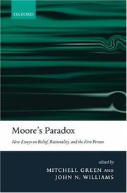 Moore's paradox : new essays on belief, rationality, and the first person