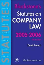 Company law : 2005/2006