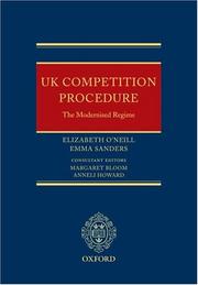 UK competition procedure : the modernised regime