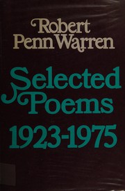 Cover of: Selected poems, 1923-1975