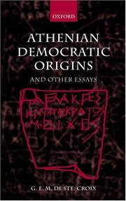 Athenian democratic origins : and other essays