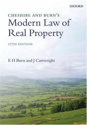 Cheshire and Burn's Modern law of real property