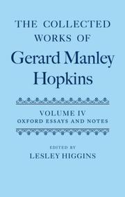 The collected works of Gerard Manley Hopkins