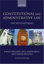 Constitutional and administrative law : text with materials