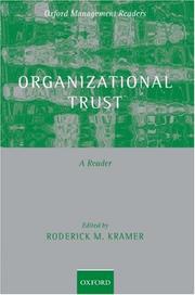 Organizational trust : a reader