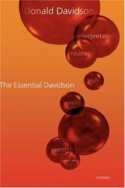 Cover of: The  essential Davidson