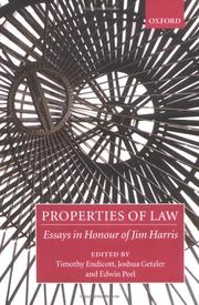 Properties of law : essays in honour of Jim Harris