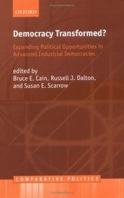 Cover of: Democracy Transformed?: Expanding Political Opportunities in Advanced Industrial Democracies (Comparative Politics)